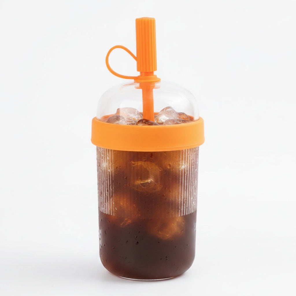 Tumbler Rose Paille 540ml — Aesthetic | Lumaya