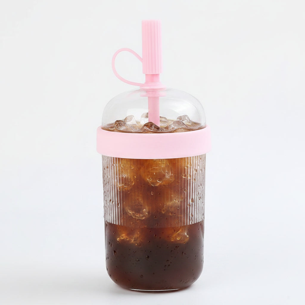 Tumbler Rose Paille 540ml — Aesthetic | Lumaya