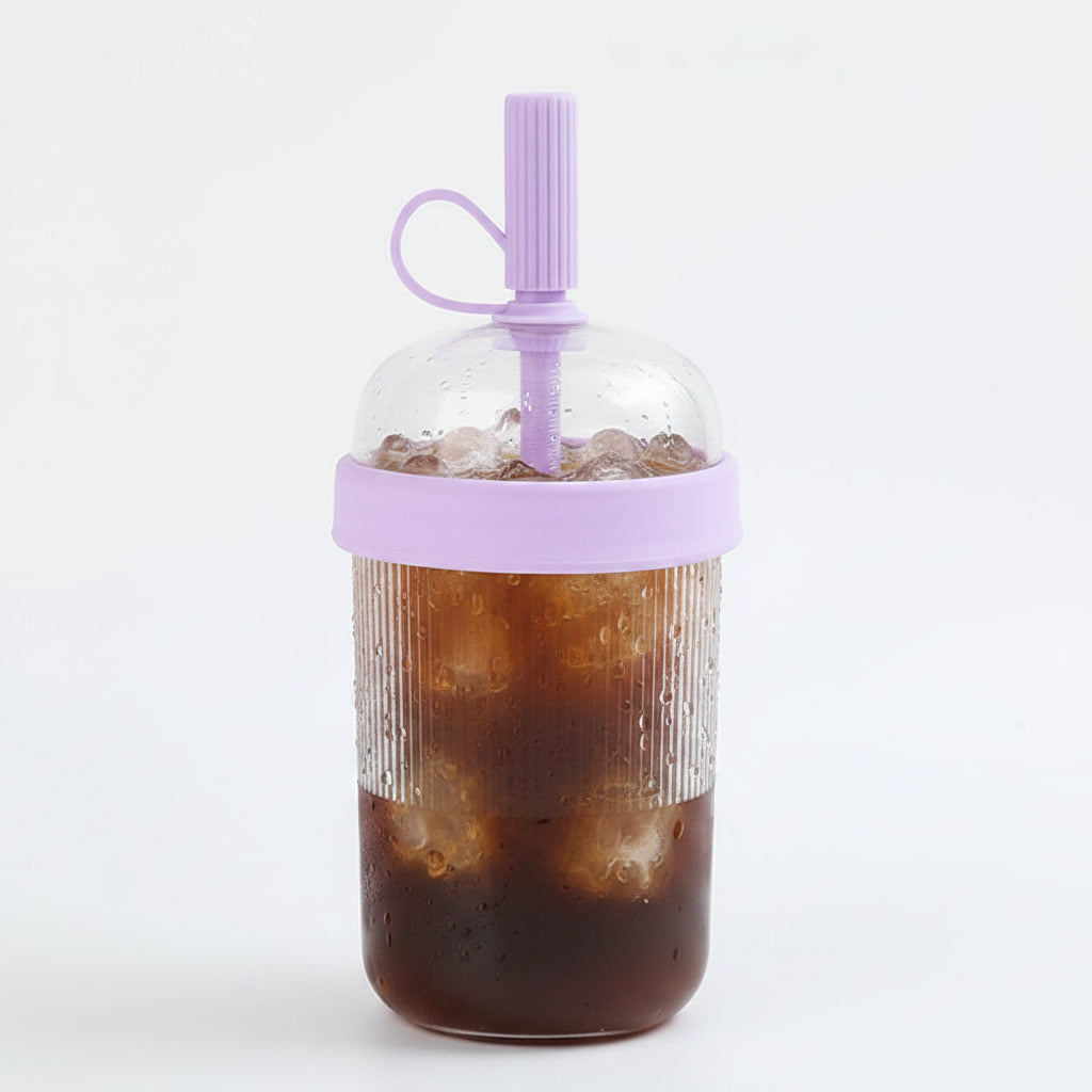 Tumbler Rose Paille 540ml — Aesthetic | Lumaya