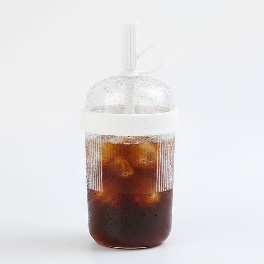 Tumbler Rose Paille 540ml — Aesthetic | Lumaya